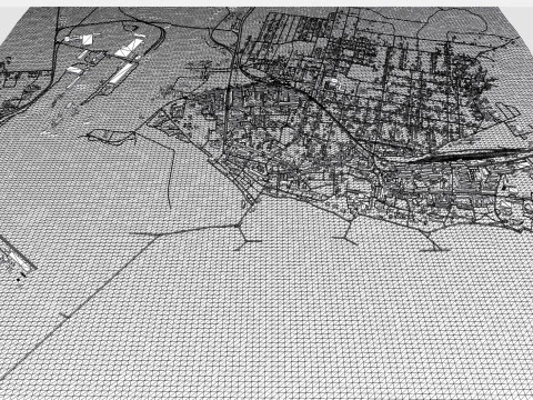 Cityscape Mangalia Romania 3D Model