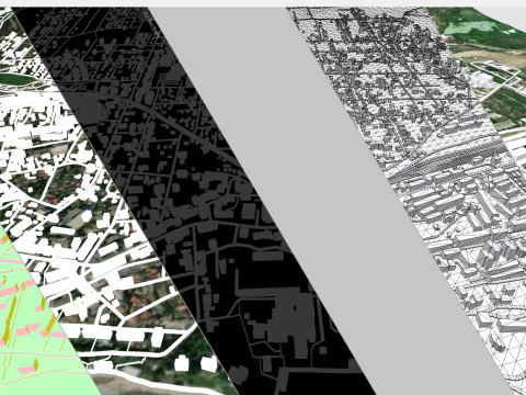 Cityscape Mangalia Romania 3D Model