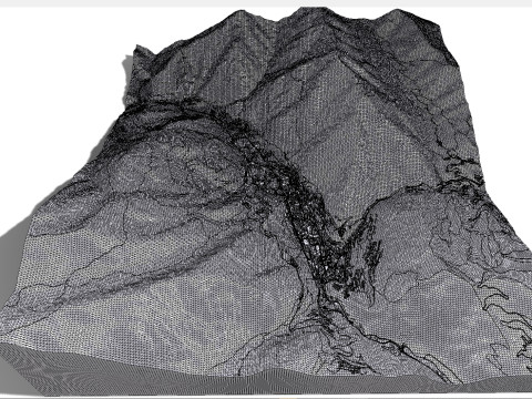 Cityscape Andorra la Vella Andorra 3D Model