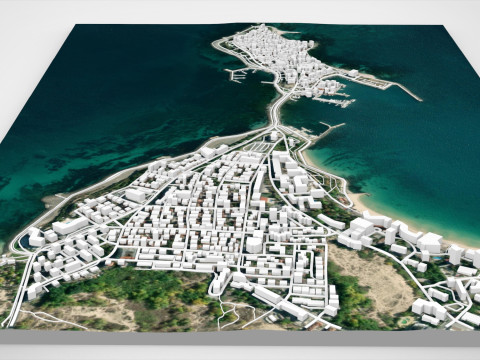Cityscape Nesebar Bulgaria 3D Model