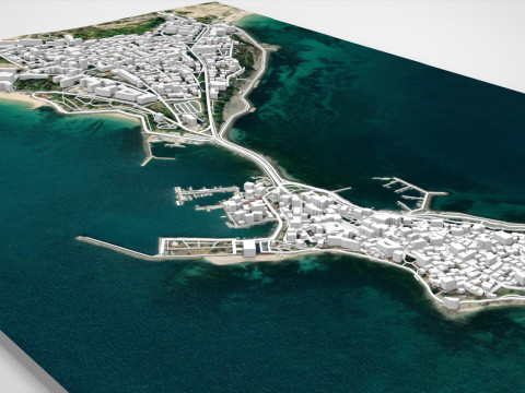 Cityscape Nesebar Bulgaria 3D Model