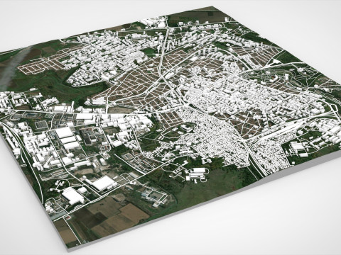 Cityscape Dobrich Bulgaria 3D 模型