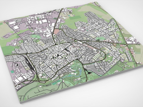 Cityscape Dobrich Bulgaria 3D 模型