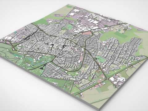 Cityscape Dobrich Bulgaria 3D 模型