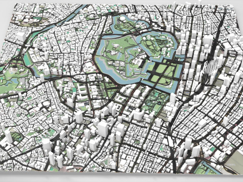 Cityscape Tokio Japan Modelo 3D