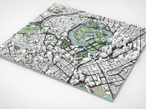 Cityscape Tokio Japan 3D Model
