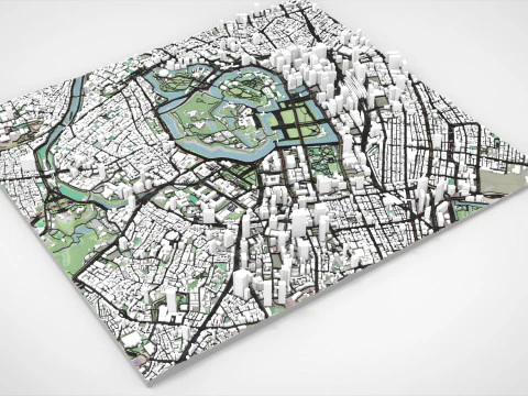 Cityscape Tokio Japan 3D Model