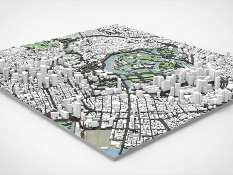 Cityscape Tokio Japan 3D Model