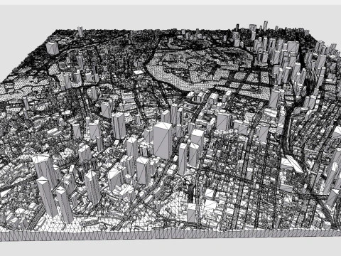 Cityscape Tokio Japan 3D Model