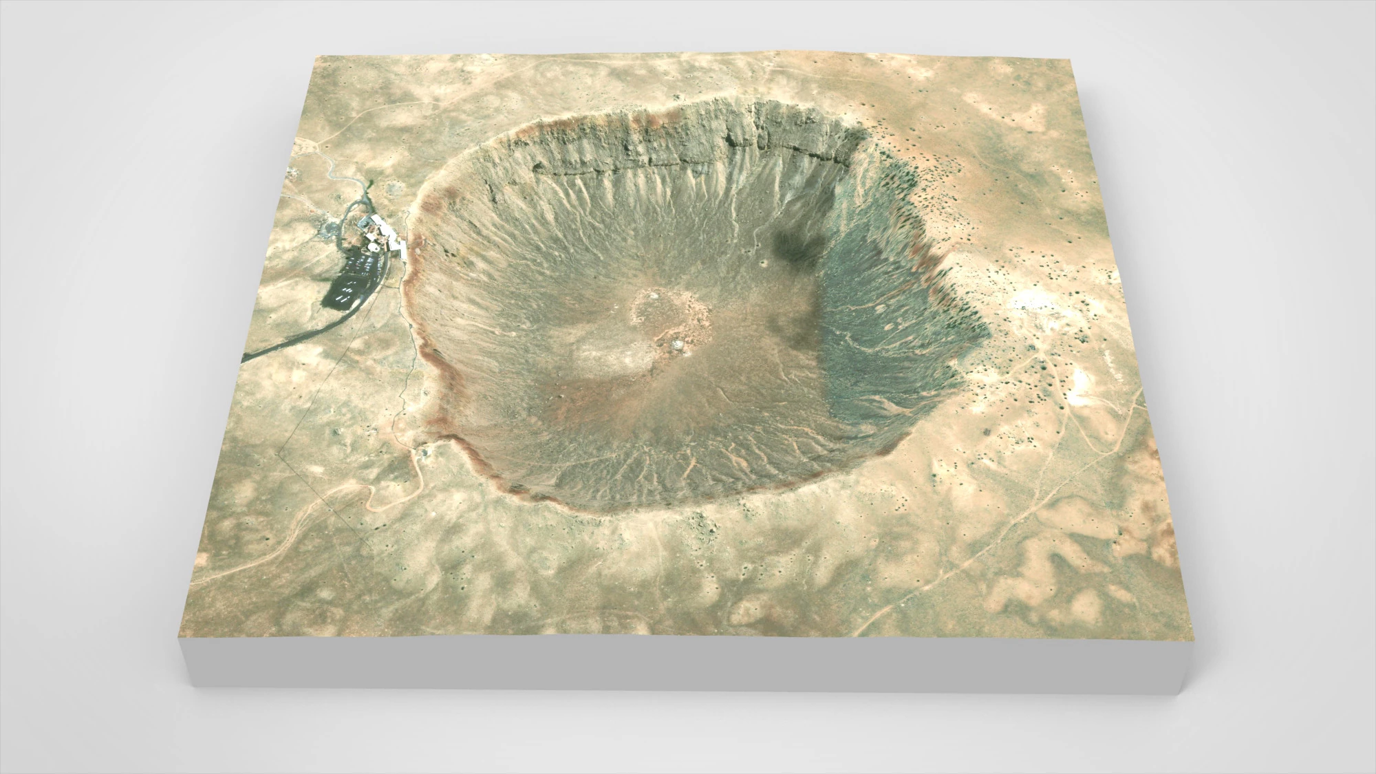 Meteor Crater Arizona USA 3D Model .c4d .max .obj .3ds .fbx .stl .blend 