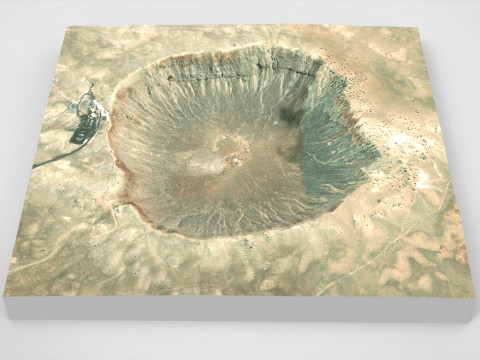 Meteor Crater Arizona USA Modello 3D