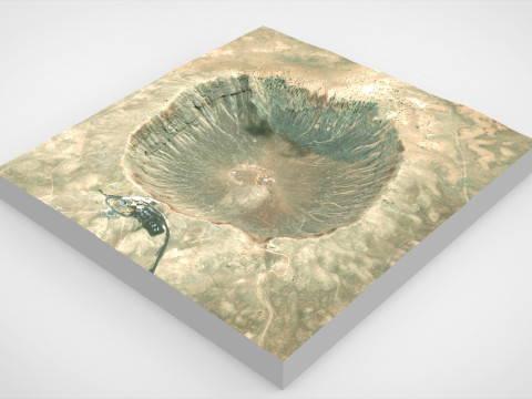 Meteor Crater Arizona USA 3D Model