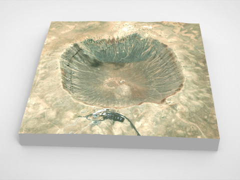 Meteor Crater Arizona USA 3D Model