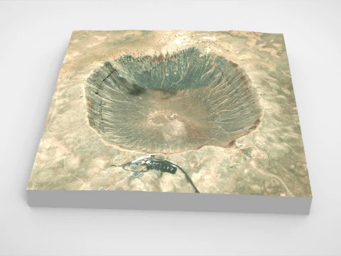 Meteor Crater Arizona USA 3D Model