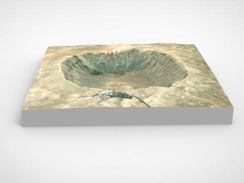 Meteor Crater Arizona USA 3D Model