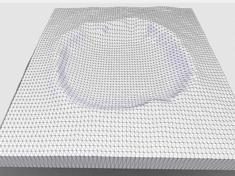 Meteor Crater Arizona USA 3D Model