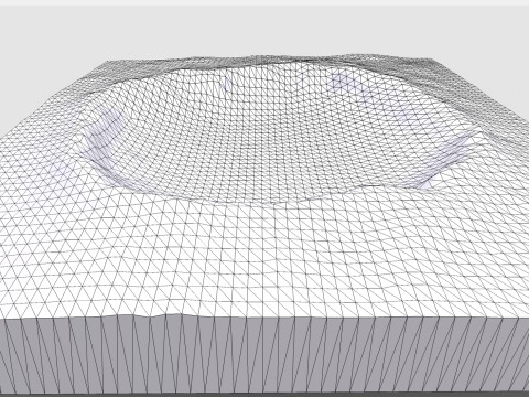 Meteor Crater Arizona USA 3D Model