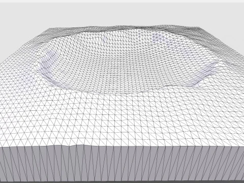 Meteor Crater Arizona USA 3D Model