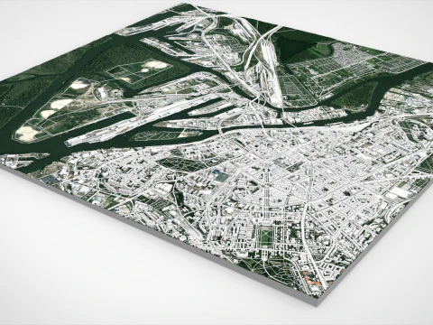 Cityscape Szczecin Poland 3D Model