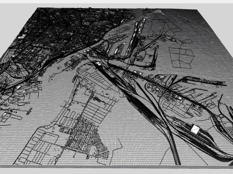 Cityscape Szczecin Poland 3D Model