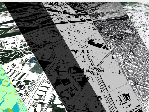 Cityscape Szczecin Poland 3D Modell