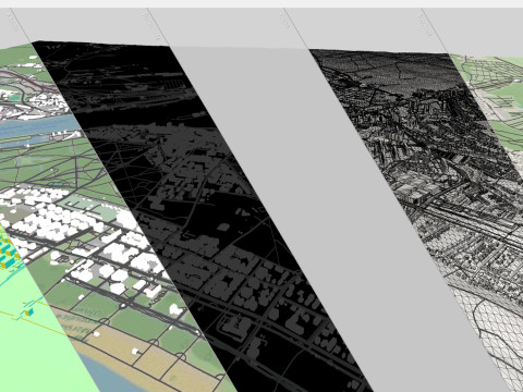 सिटीस्केप स्विनौज्स्की पोलैंड 3D मॉडल