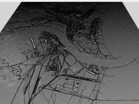 सिटीस्केप स्विनौज्स्की पोलैंड 3D मॉडल