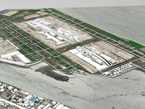 Tokyo International Airport Japan 3D Model