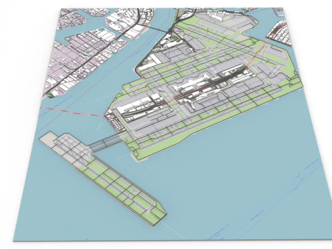 Tokyo International Airport Japan 3D Model