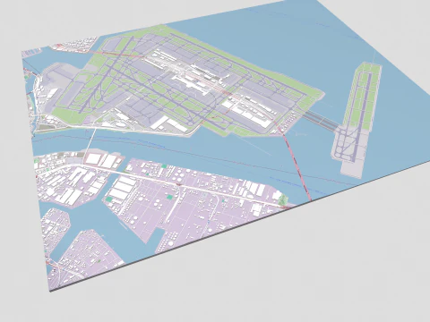 Tokyo International Airport Japan 3D Model