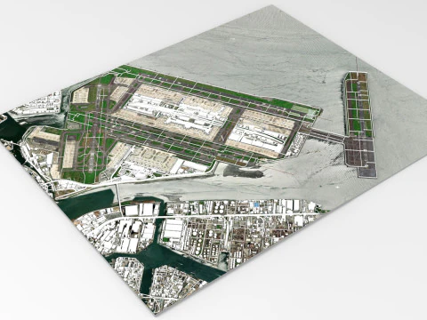 Tokyo International Airport Japan 3D Model