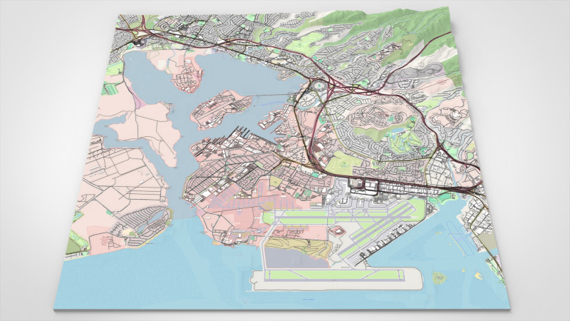 Pearl Harbor Oahu USA 3D Model .c4d .max .obj .3ds .fbx .stl .blend