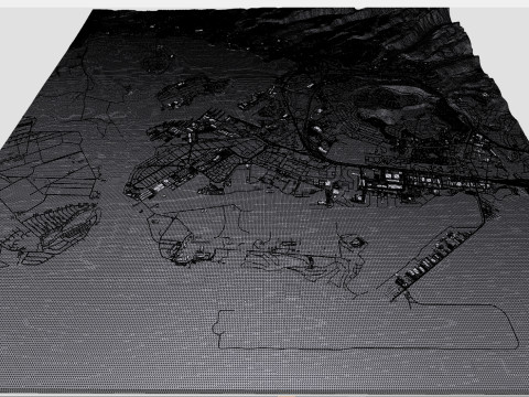 Pearl Harbor Oahu USA 3D Model