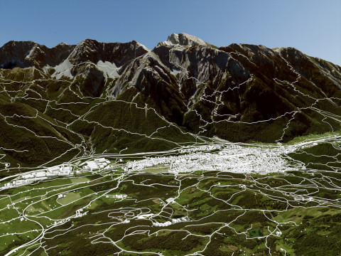 Cityscape Mittenwald Bavaria Germany 3D Model