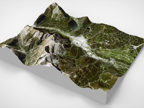 Cityscape Mittenwald Bavaria Germany 3D Model