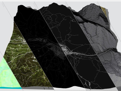 Cityscape Mittenwald Bavaria Germany 3D Model