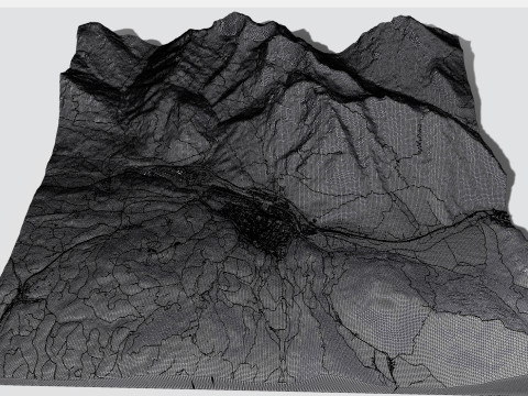 Cityscape Mittenwald Bavaria Germany 3D Model