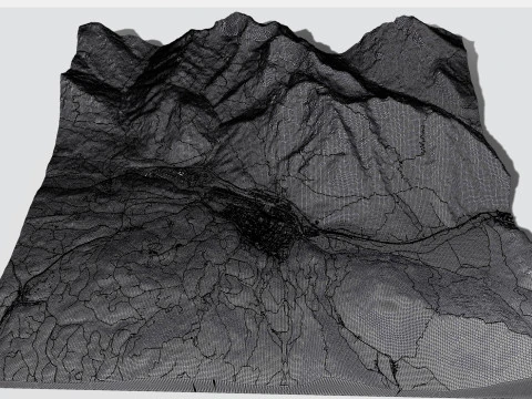 Cityscape Mittenwald Bavaria Germany 3D Model