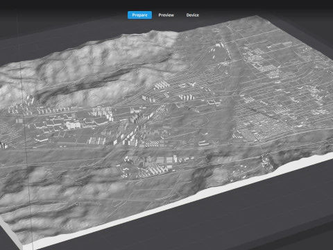 Міський пейзаж Кьонджу Південна Корея 3D Модель