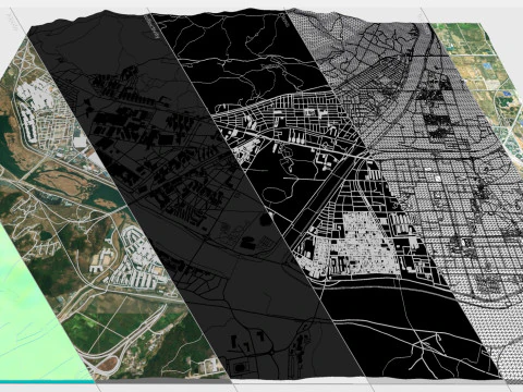 Міський пейзаж Кьонджу Південна Корея 3D Модель