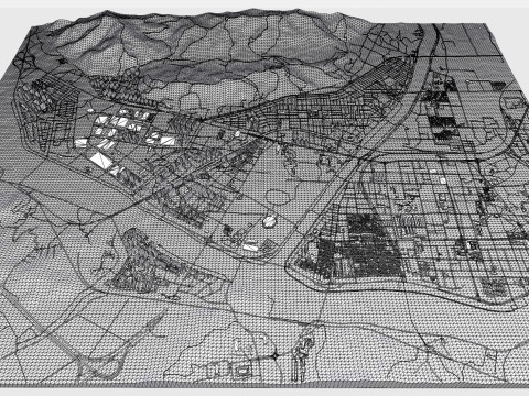 Cityscape Gyeongju South Korea 3D Model