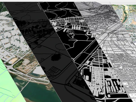 Міський пейзаж Кьонджу Південна Корея 3D Модель