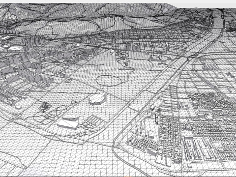 Cityscape Gyeongju South Korea 3D Model