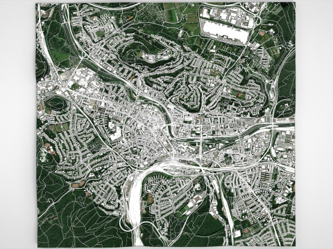 Cityscape Saarbrucken Germany 3D Model