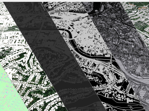 Cityscape Saarbrucken Germany 3D Model