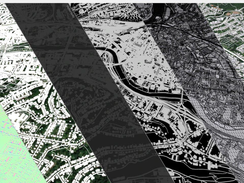 Cityscape Saarbrucken Germany 3D Model