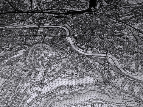 Cityscape Saarbrucken Germany 3D Model