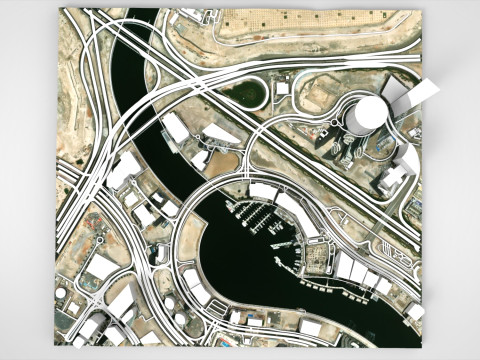 Business Bay Dubai Uni Emirat Arab Model 3D