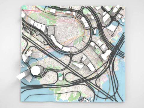 Business Bay Dub&aacute;i Emiratos &Aacute;rabes Unidos Modelo 3D