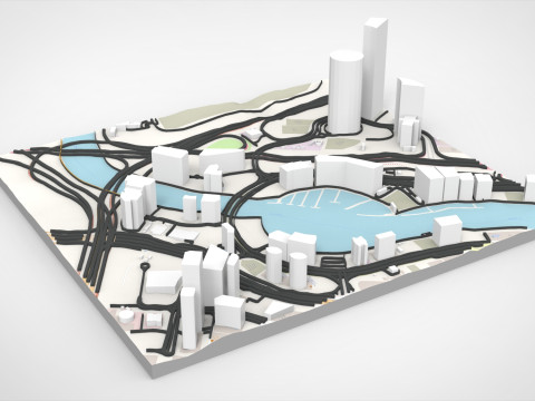 Business Bay Dubai Uni Emirat Arab Model 3D